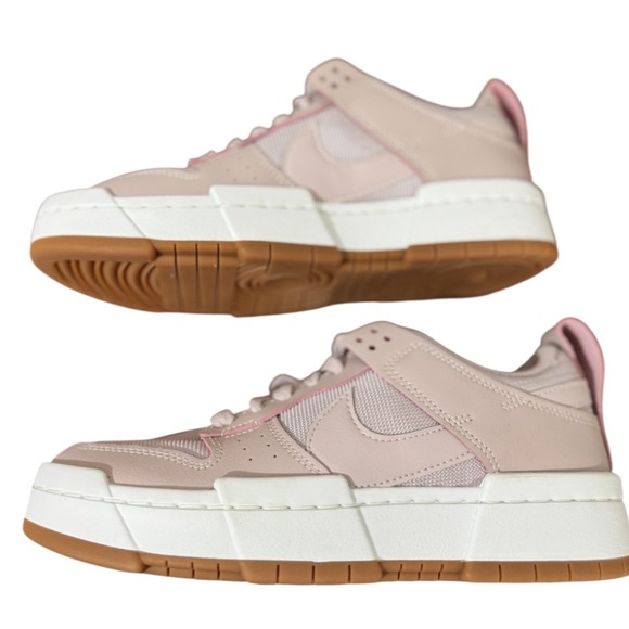 Nike Women's Dunk Low Disrupt Platinum Violet Pink Sneakers Sz 7.5 - Picture 6 of 14